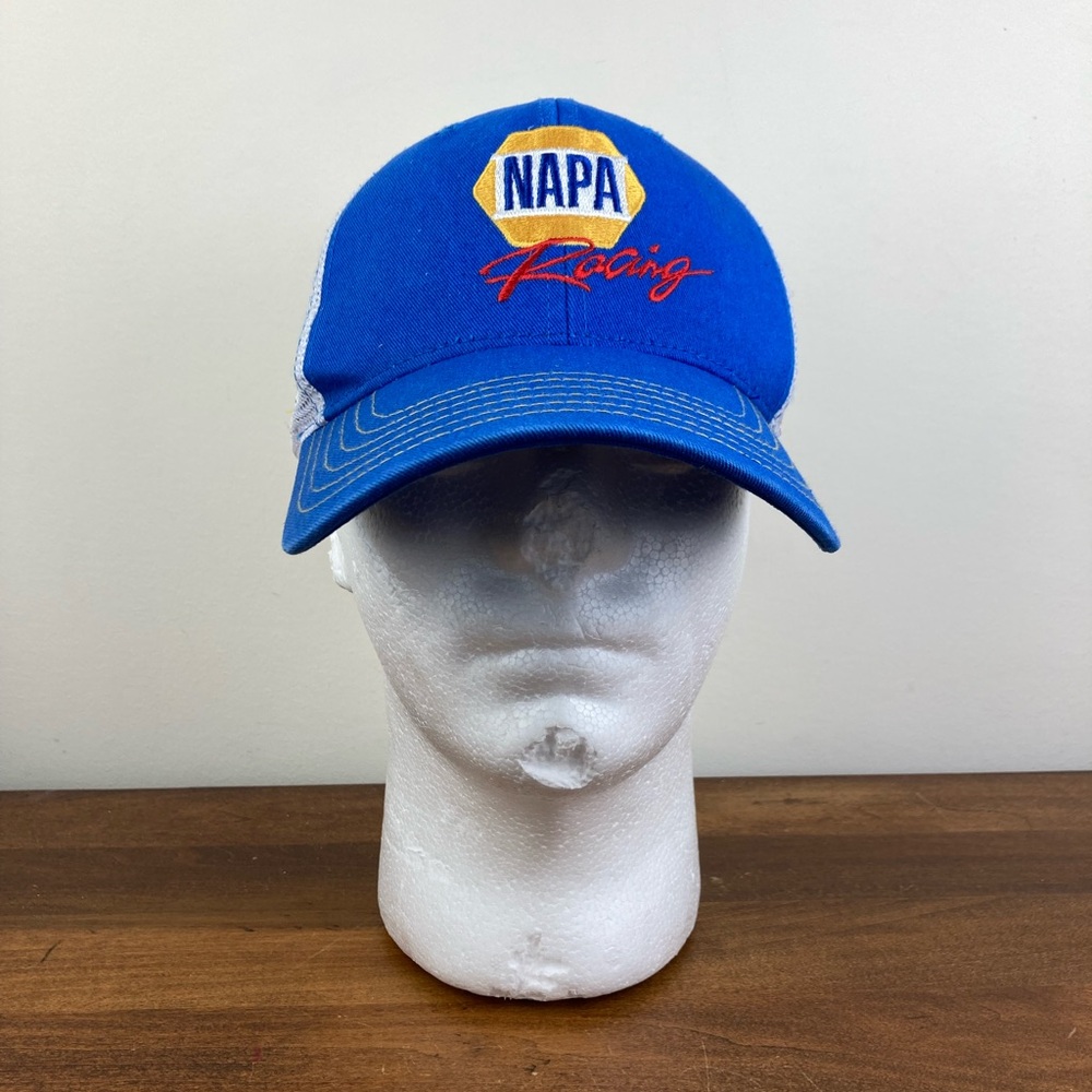 NAPA racing hat # 9 Blue Yellow & White Color Adjustable strap Up Baseball Cap